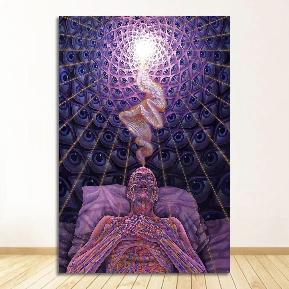 Life Modular Pictures Modern Home Decoration Wall Art Canvas Prints Painting Bedroom Poster Alex Grey Psychedelic Trippy Tree Peaceful Pleasures Health and Wellness