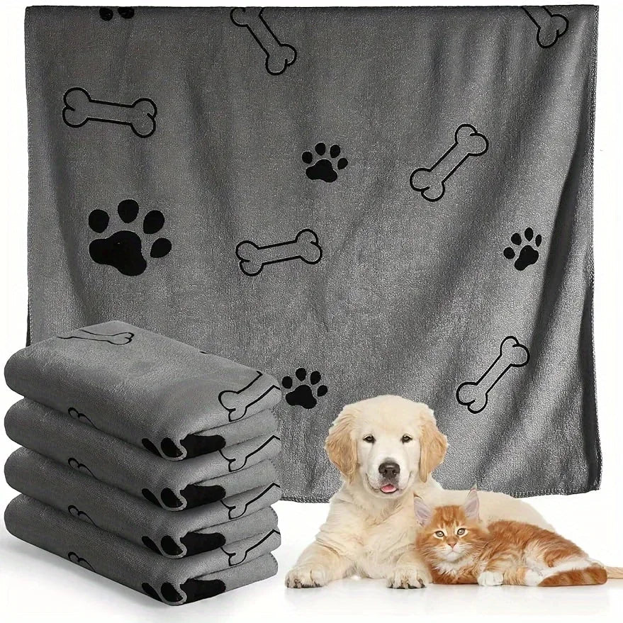 Quick-Drying Microfiber Dog Towel – Absorbent Pet Bath Towel