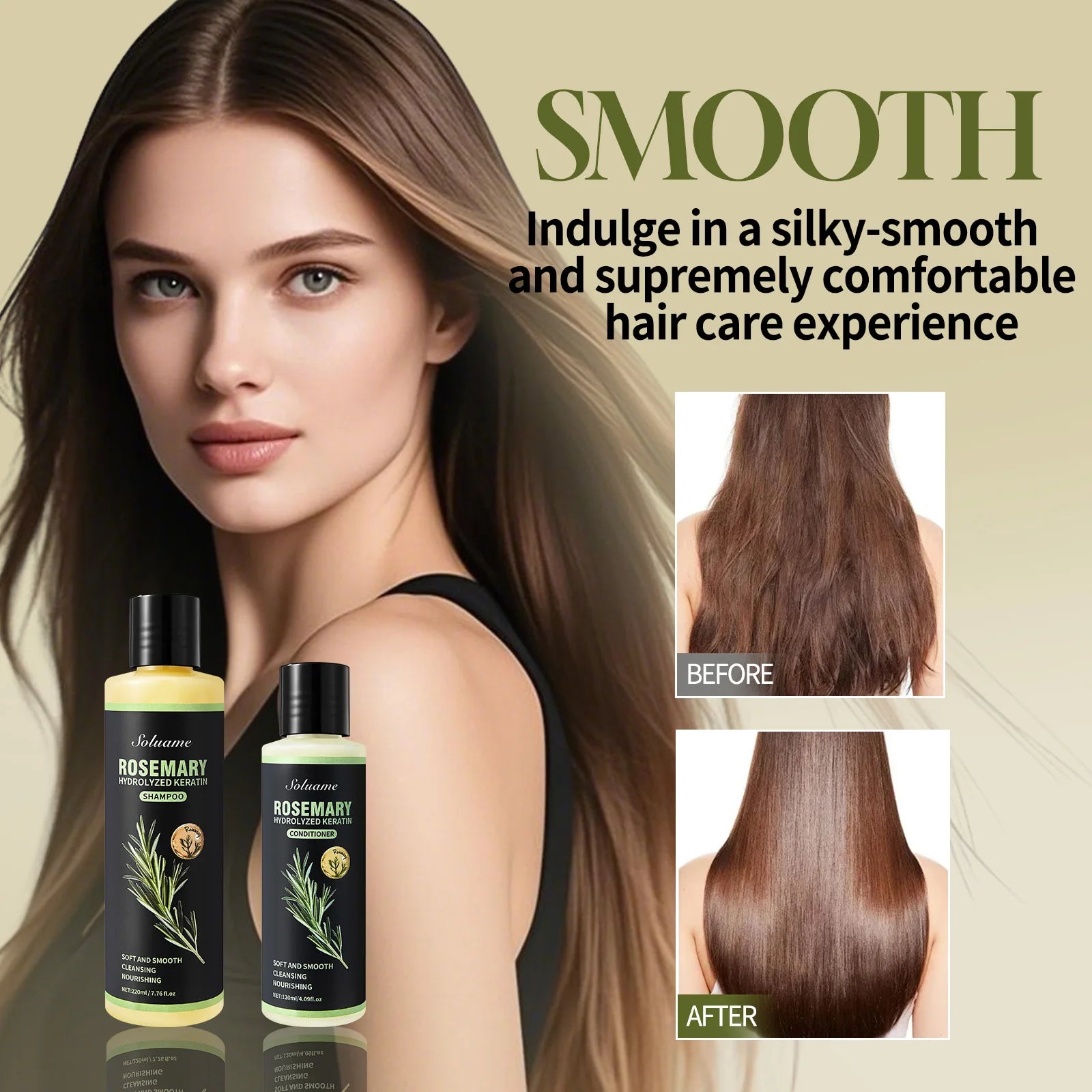 Rosemary Keratin Shampoo Conditioner Set for Care Peaceful Pleasures Health and Wellness