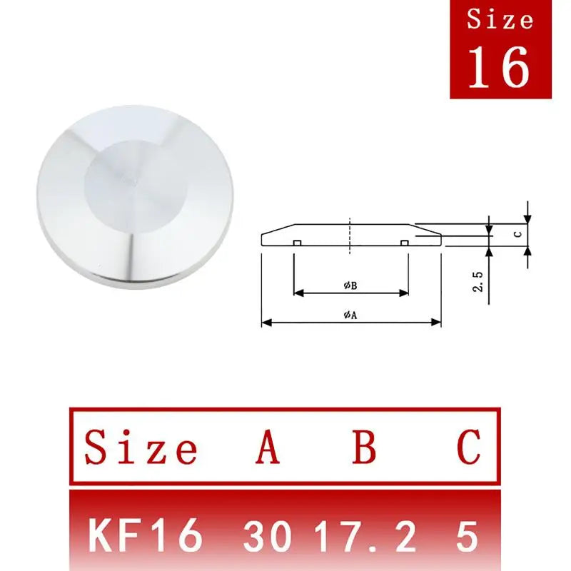 KF Vacuum End Cap SUS 304 Stainless Steel Sanitary Pipe Fitting
