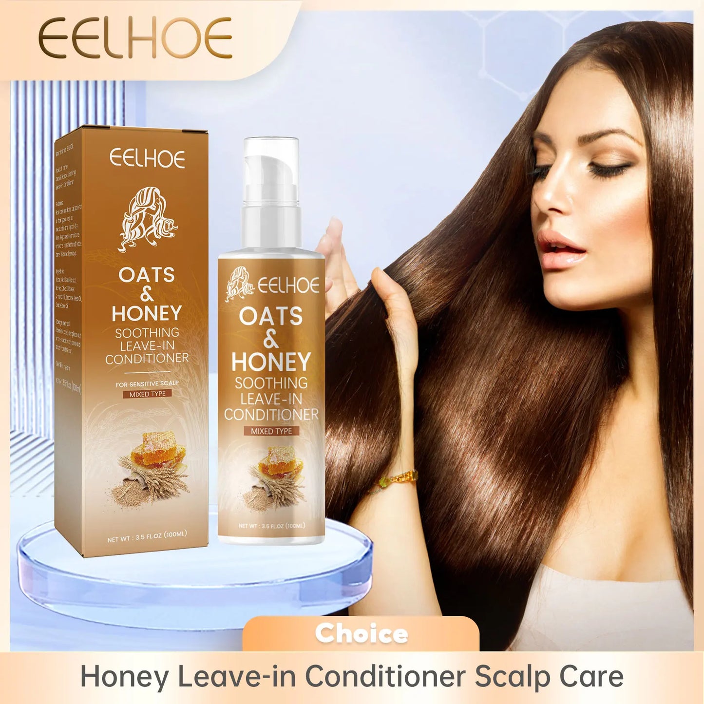 EELHOE Honey Leave-In Conditioner – Repair Damaged Hair 100ml