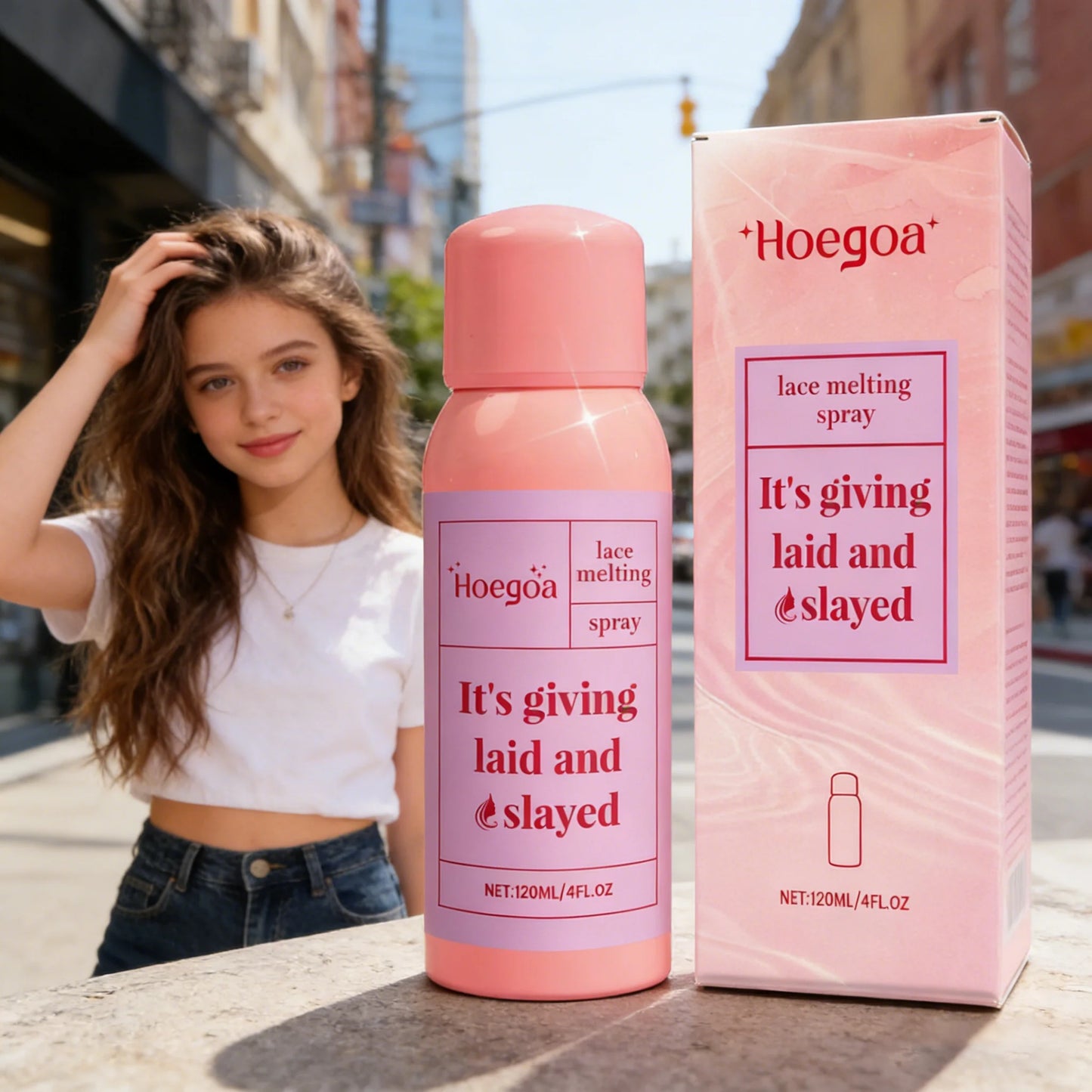HOEGOA Wig Adhesive Spray – Waterproof Lace Front Glue 120ml
