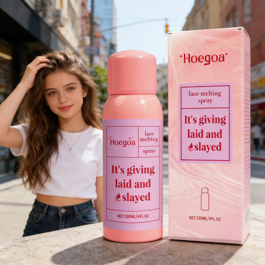 HOEGOA Wig Adhesive Spray – Waterproof Lace Front Glue 120ml Wig Lace Adhesive Spray Peaceful Pleasures Health and Wellness 360ml boxed