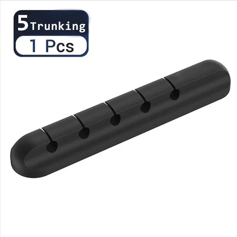 Silicone Self-Adhesive Desktop Cable Organizer & Cord Manager