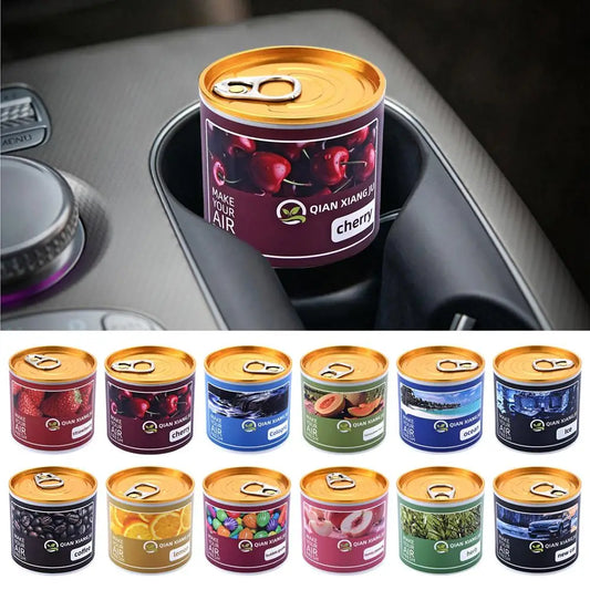 New Solid Car Aromatherapy Canned Car Interior Fragrance 60 days Long-Lasting Air Freshener Odor Eliminator For Car Home Closet Peaceful Pleasures Health and Wellness