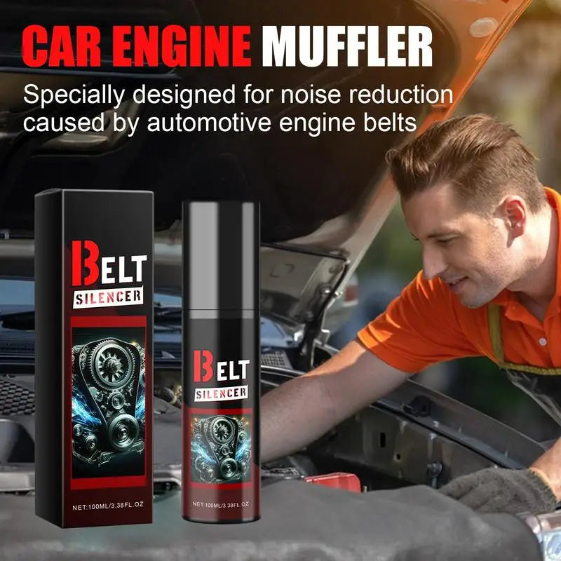 Car Belt Noise Spray Belt Noise Lubrication Protection Spray Auto Engine Belt Silencer Prolongs Belt Life Car Friction Reducer Peaceful Pleasures Health and Wellness