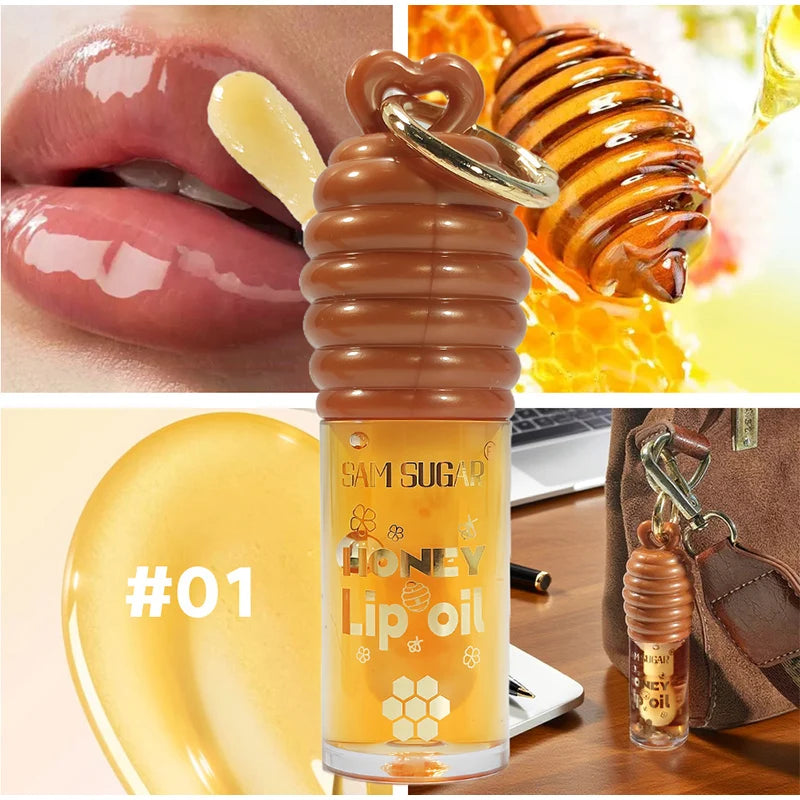 Honey Lip Balm Longlasting Moisturizing Dry Lips Diminishes Lip Lines Plumps Lips With Transparent Pearlescent Lip Care Lip Balm Peaceful Pleasures Health and Wellness