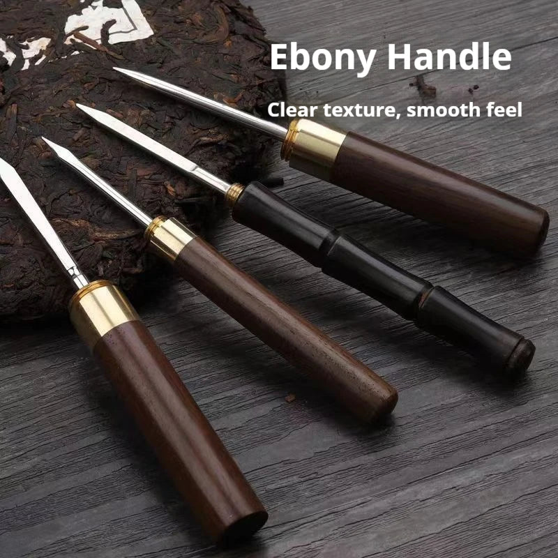 Stainless steel ice pick, kitchen tool with wooden handle and sheath. Peaceful Pleasures Health and Wellness
