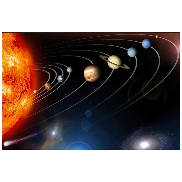 Surrealism Space Galaxy Canvas Wall Art | Stars & Planets Print