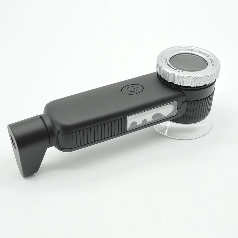 Rechargeable 30X Handheld Magnifying Glass with Led Lights Illuminated Magnifier 3 Light Modes Scale Jewelry Loupe for Seniors Peaceful Pleasures Health and Wellness 30x