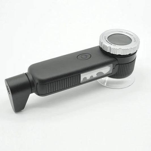 Rechargeable 30X Handheld Magnifying Glass with Led Lights Illuminated Magnifier 3 Light Modes Scale Jewelry Loupe for Seniors Peaceful Pleasures Health and Wellness 30x