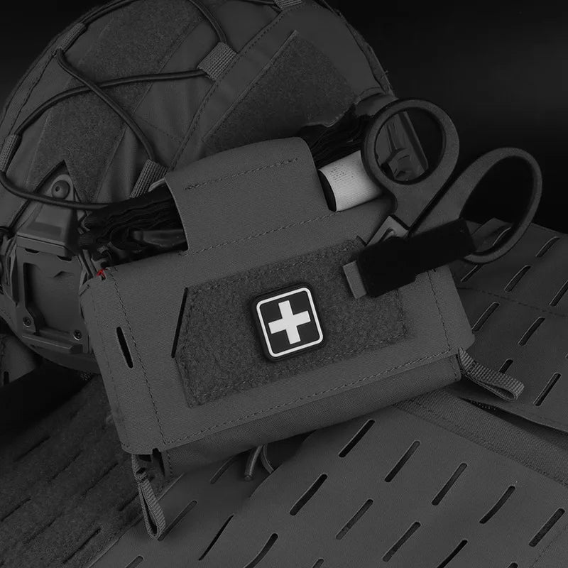 Tactical Airsoft Compact Trauma Pouch V3 Molle Medical Bag MD2 IFAK Pouch For Hunting Plate Carrier Waist Belt Gear Peaceful Pleasures Health and Wellness