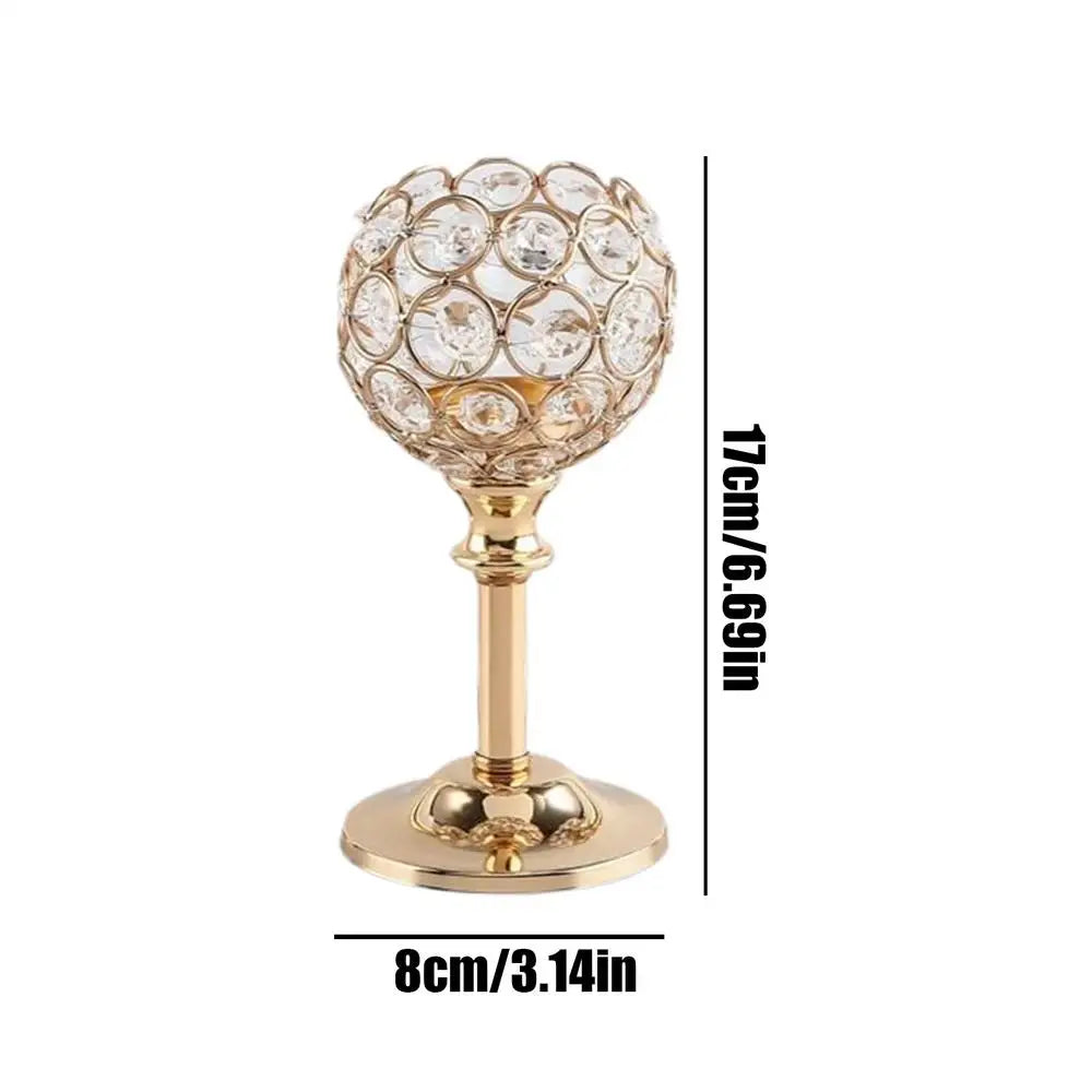 Elegant Vintage Crystal Candlestick Holders | Wedding & Home