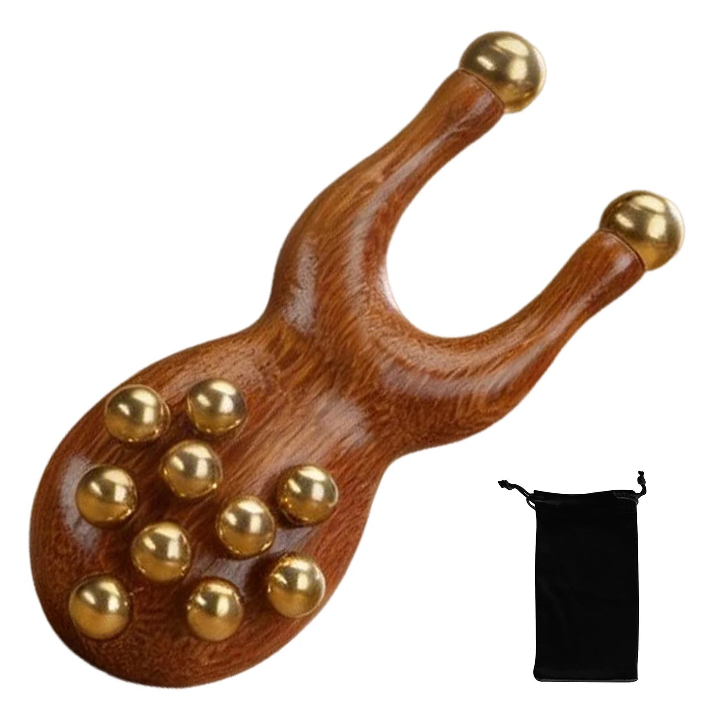 Wooden Brass Facial Massager – Face Lifting & Skin Tool