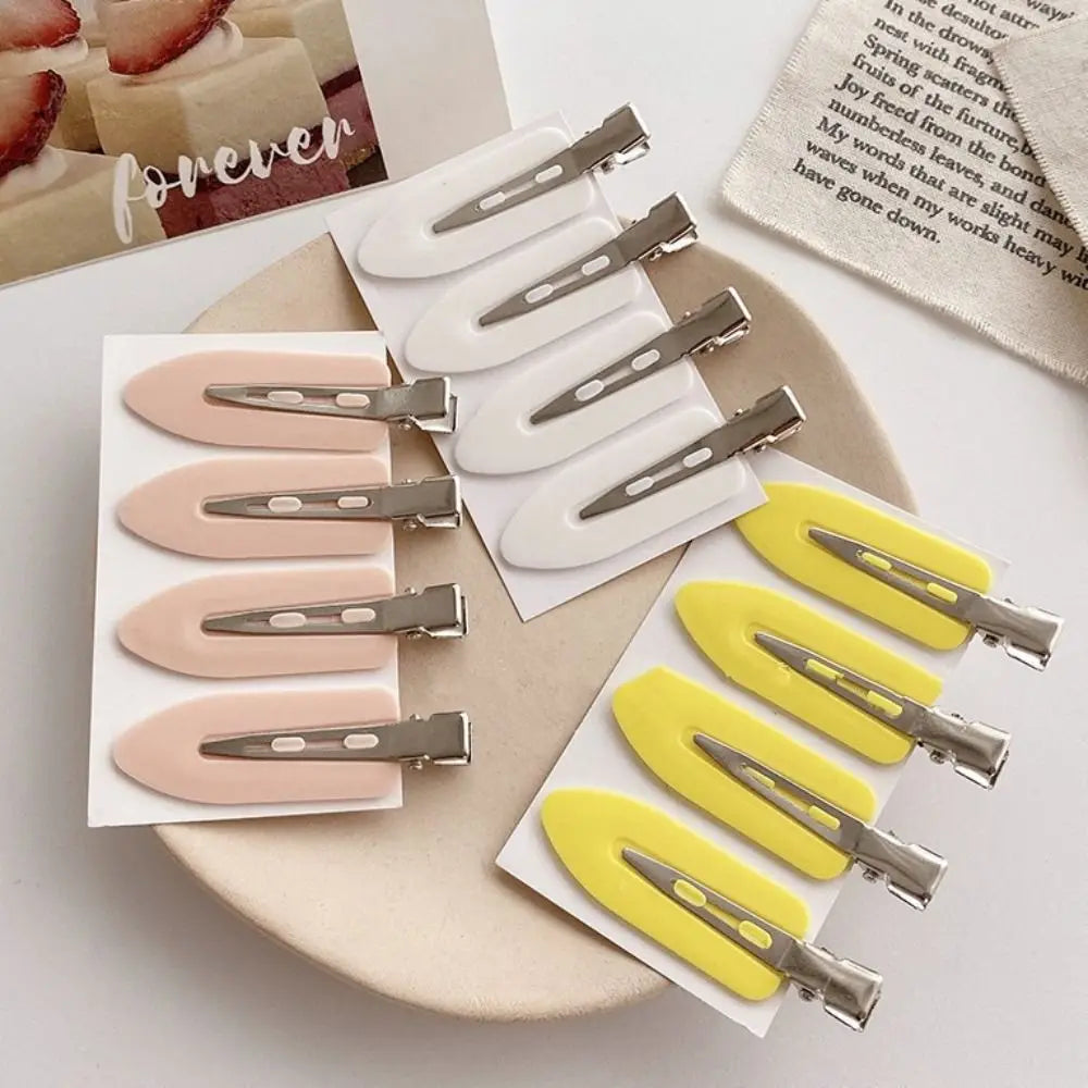 Korean Seamless Hair Clip Solid Color Bangs Clip Broken Hair Clip Super Fairy Makeup Hair Clip No Damage To Hair Side Hair Clips Peaceful Pleasures Health and Wellness