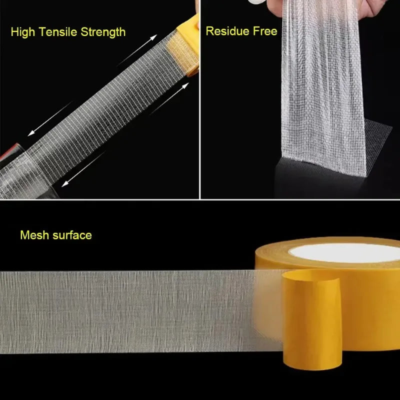 Heavy Duty Double-Sided Mesh Tape – Waterproof & Traceless