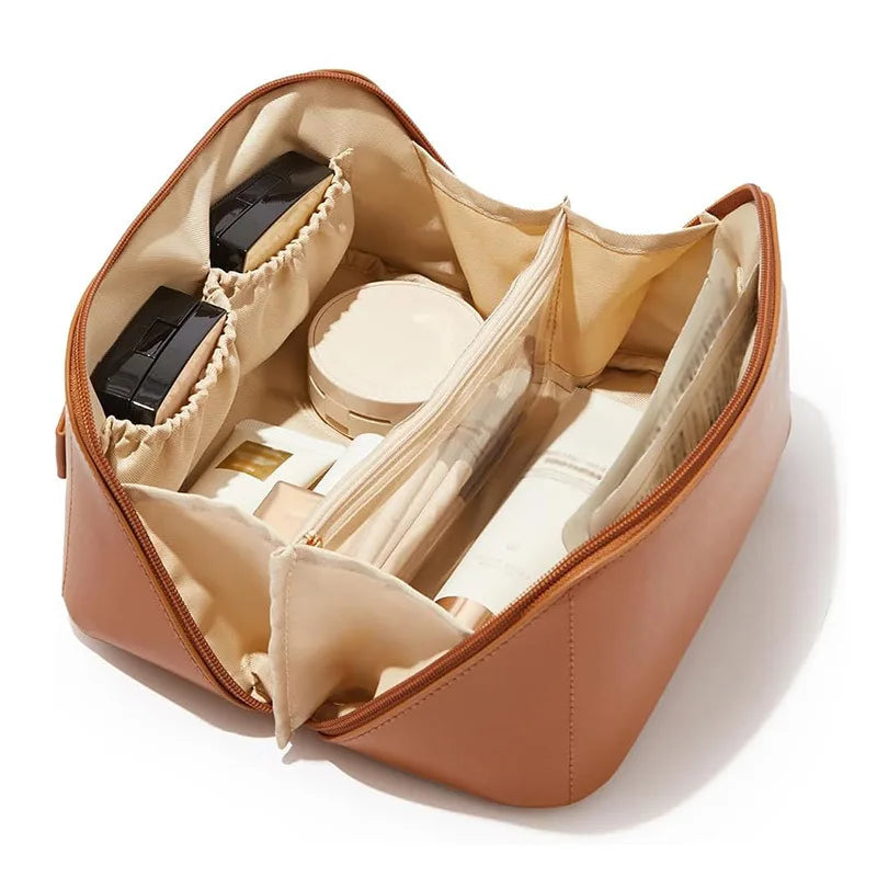 Large-Capacity Travel Cosmetic Bag – Waterproof Makeup Pouch