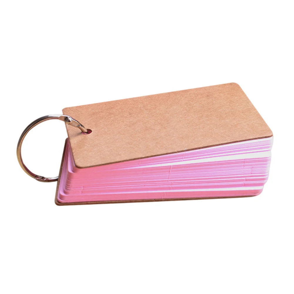 Portable Buckle Binder Flash Cards Memo Pad | DIY Notes