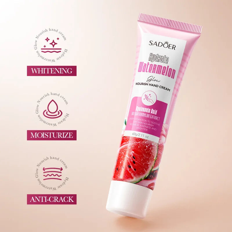 SADOER Niacinamide Watermelon Hand Cream 3-Pack – Moisturizing