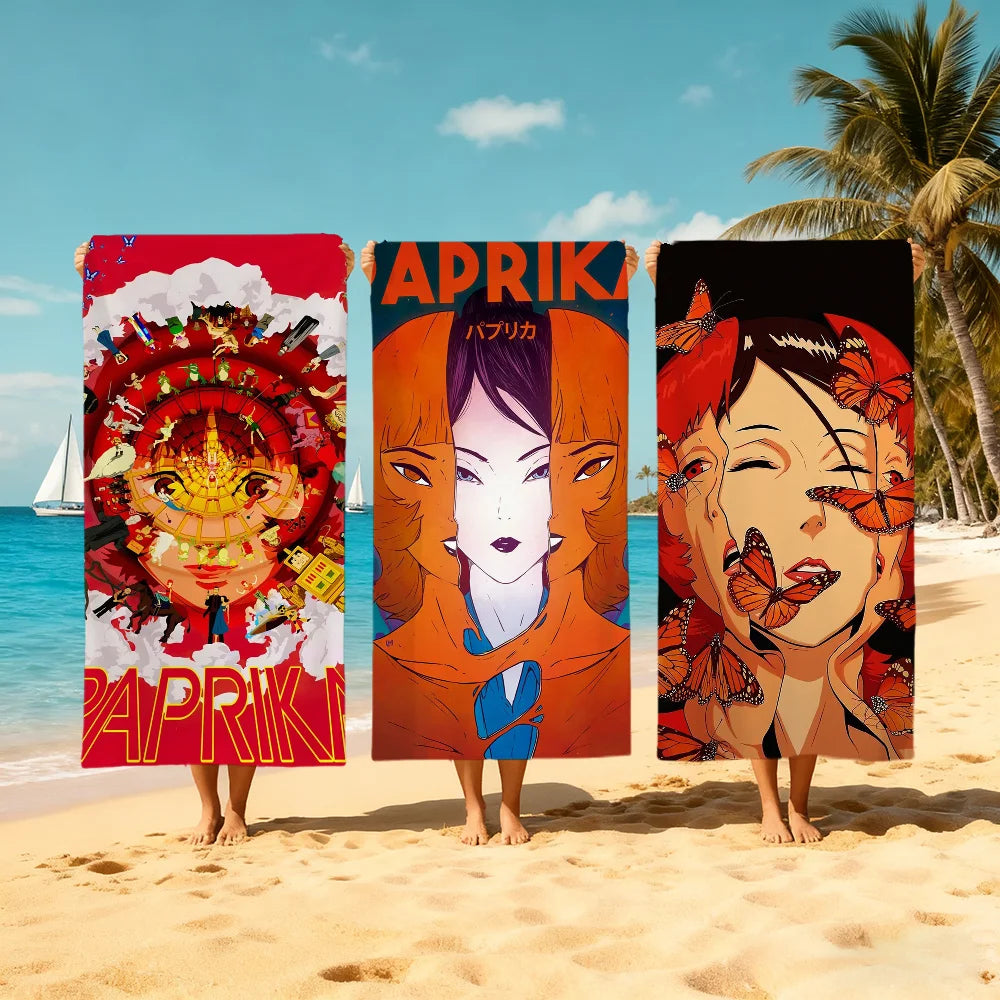 Anime Paprika Quick-Dry Beach Towel | Soft Pool & Travel Towel Quick-Dry Beach Towel Peaceful Pleasures Health and Wellness