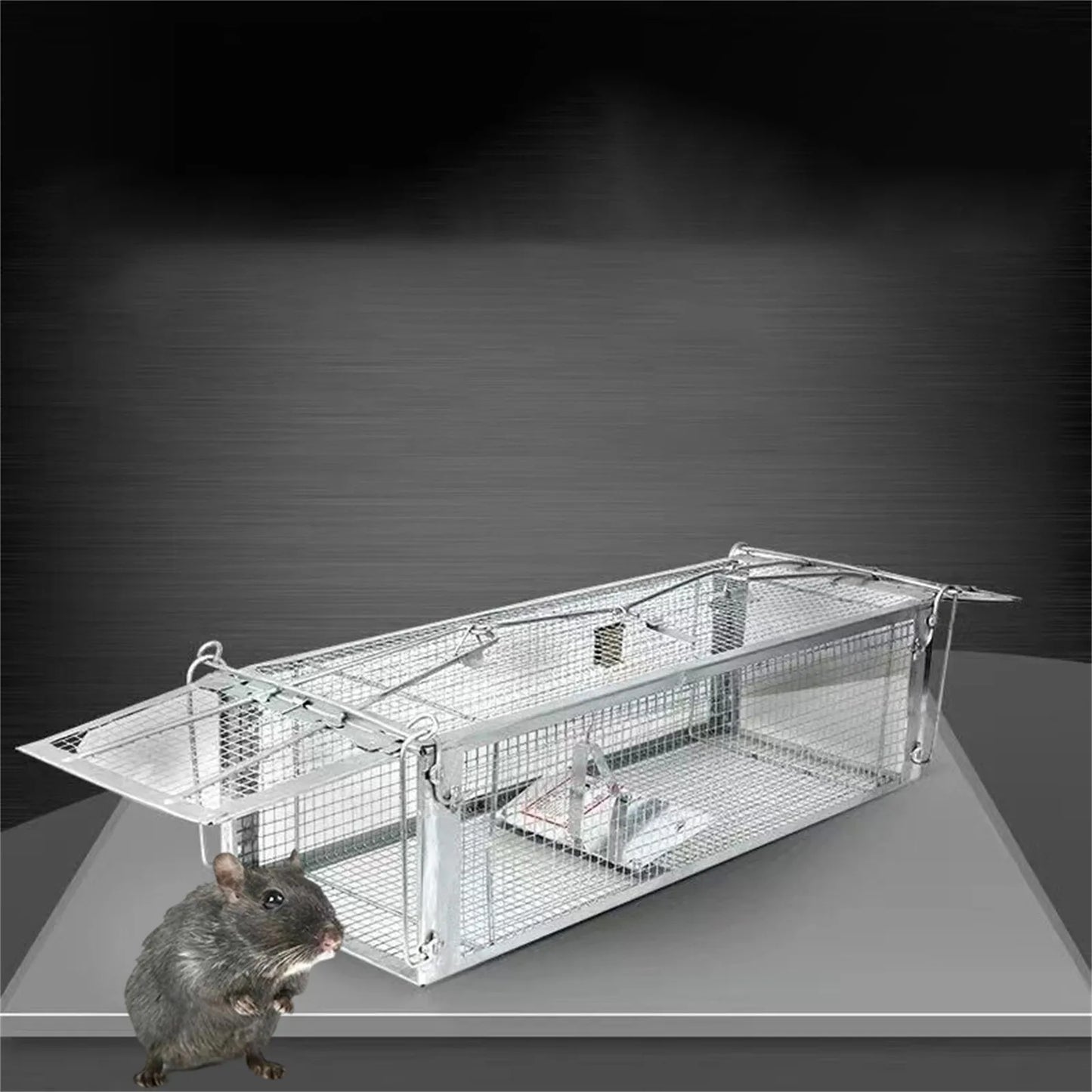 Humane Double-Door Live Mouse Trap | Reusable Iron Cage
