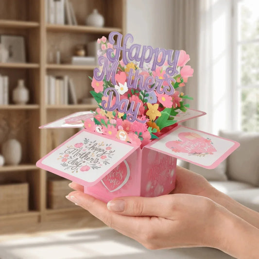 Sweet Floral Mother's Day Card | Cardstock Gratitude Postcard Greeting Card Oasis Select