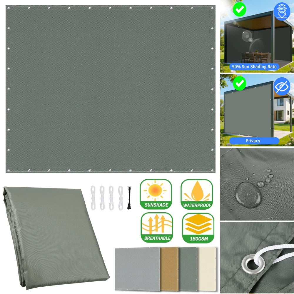 Waterproof Sun Shade Sail UV Block Canopy – Patio & Garden