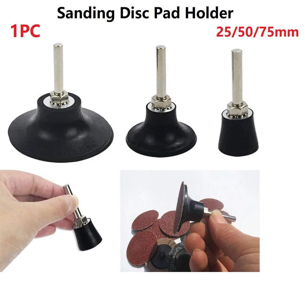 Roll Lock Sanding Disc Backup Pad 25/50/75mm | 1/4" Shank