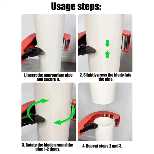Manual PVC Pipe & Tube Cutter – PE, PP, PB Hose 1.4–6.5cm Manual Pipe Cutter Peaceful Pleasures Health and Wellness China Mainland