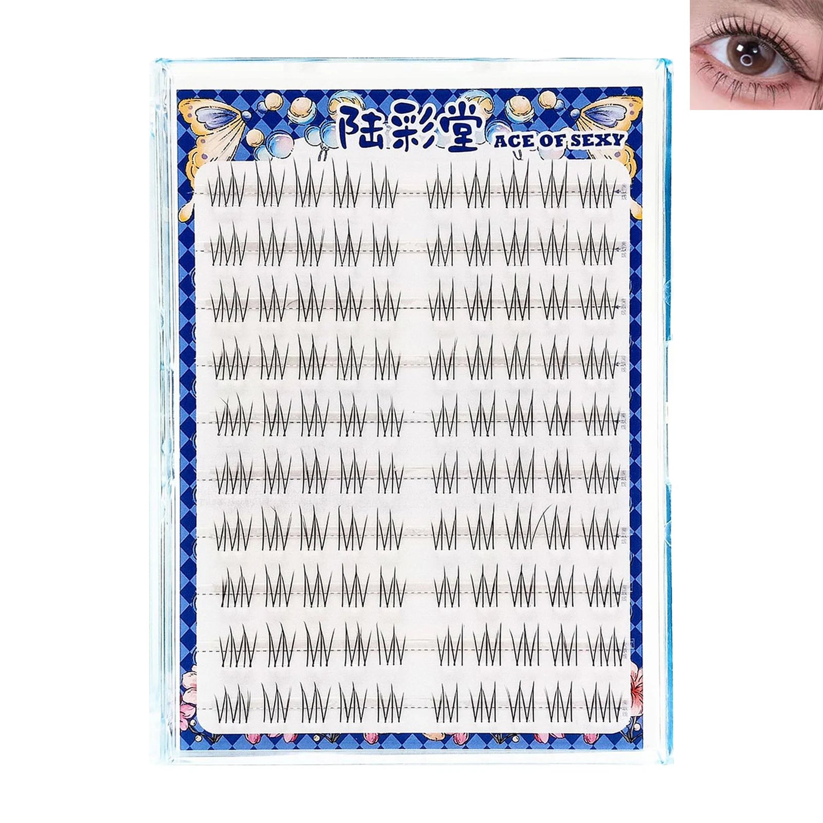 10Rows Glue-free Realistic False Eyelashes Large Capacity Vivid Daily Natural Eyelash Extension Time-saving Choice For Beginners Peaceful Pleasures Health and Wellness