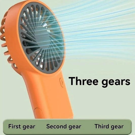 Mini USB Rechargeable Handheld Fan with Carabiner Hook | 3-Speed Portable Handheld Fan Peaceful Pleasures Health and Wellness