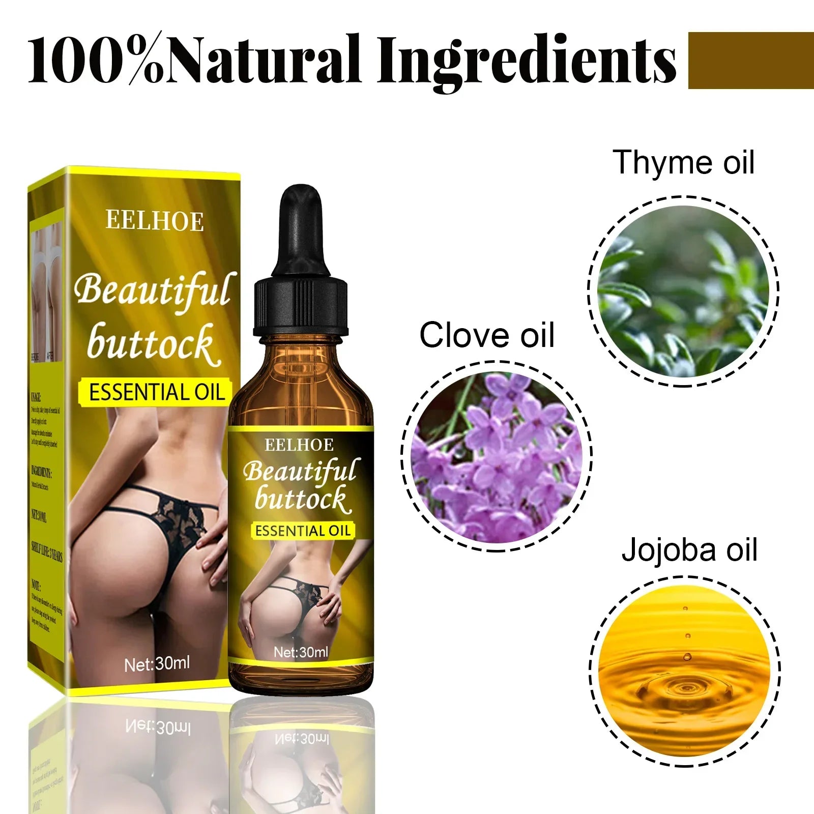 ENVISHA Hip Lift Massage Oil – Firming & Contouring Body Oil Peaceful Pleasures Health and Wellness