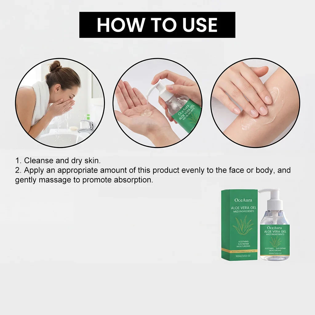 Aloe Vera Moisturizing Gel – Hydrating Body & Face Cream 100g