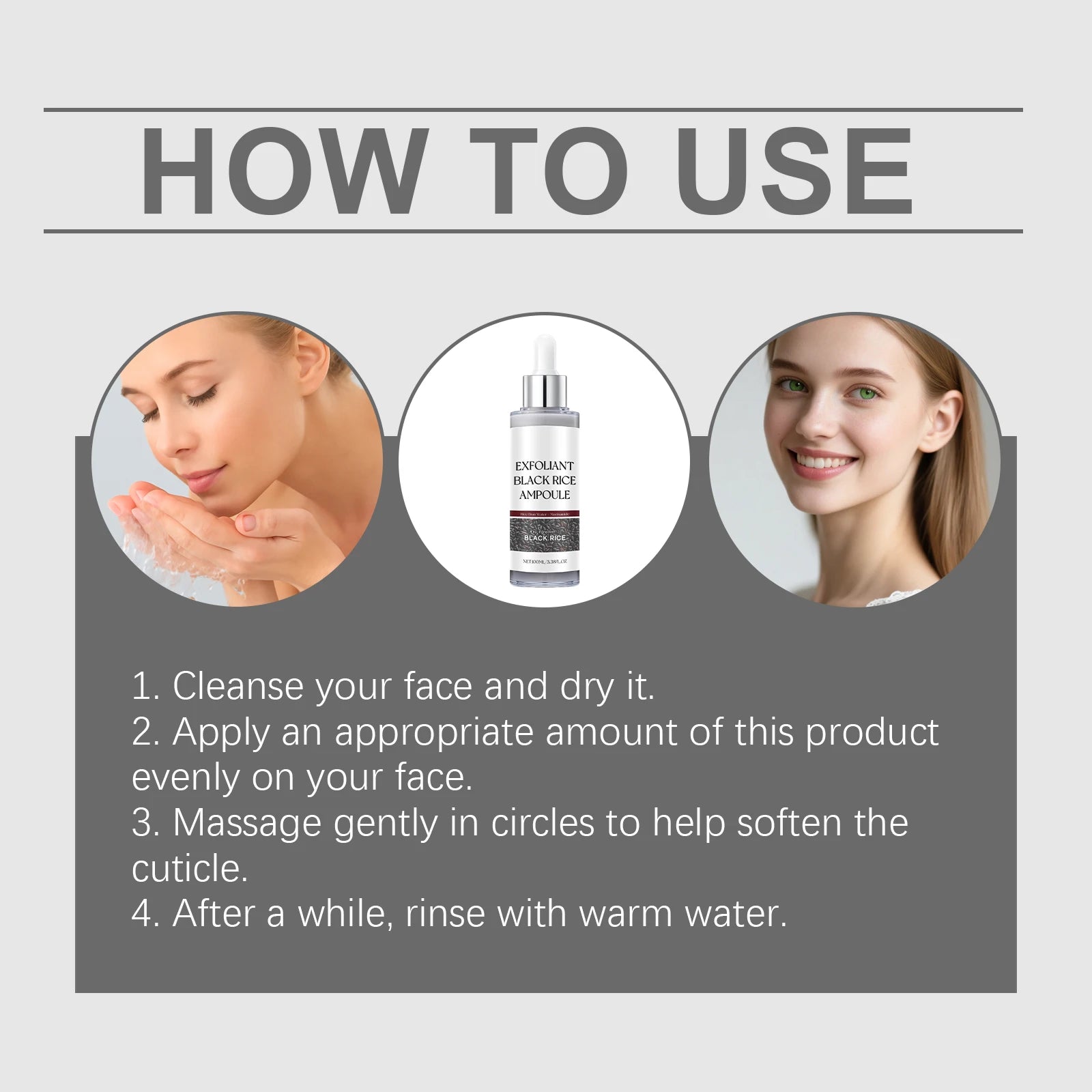 Face Exfoliating Essence Smoothing Skin Soften Dead Skin Improve Skin Condition Enhance Barrier Easy Absorbing Facial Exfoliant Peaceful Pleasures Health and Wellness