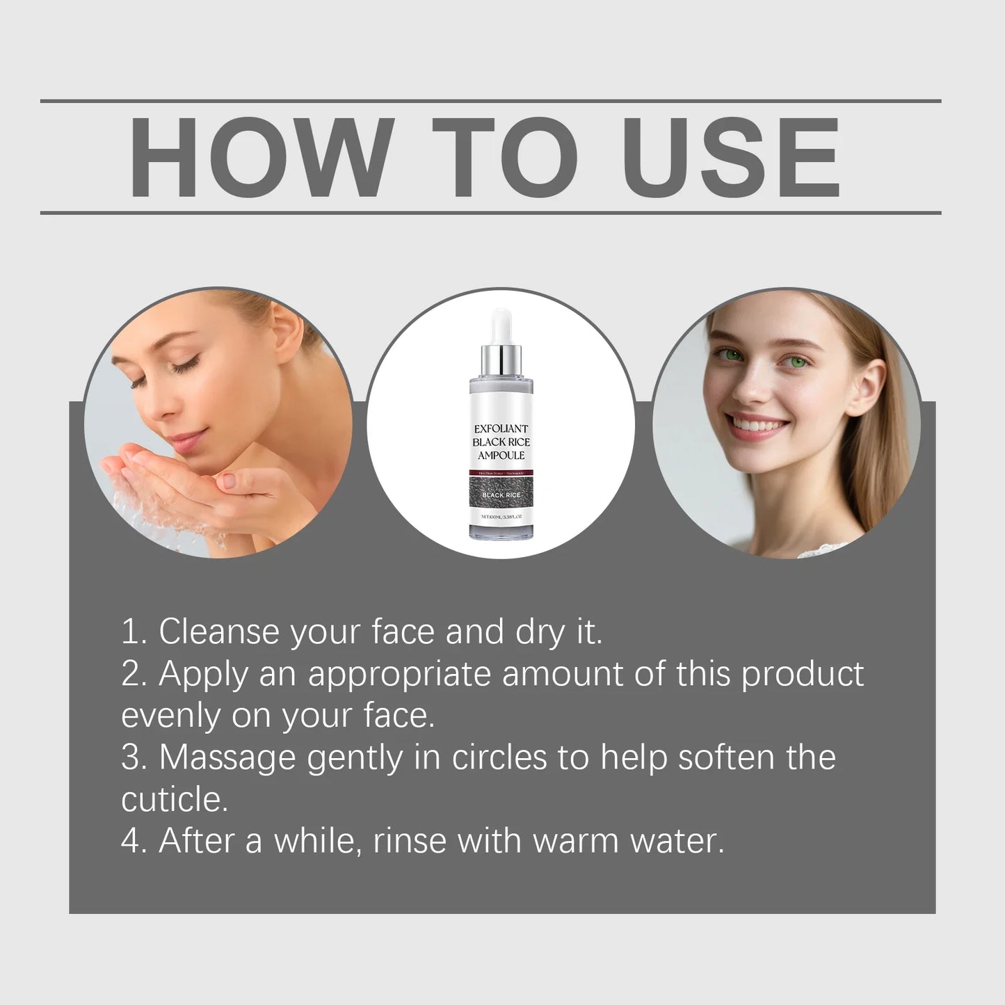 Black Rice Extract Face Exfoliating Essence 100ml – Skin Smoother