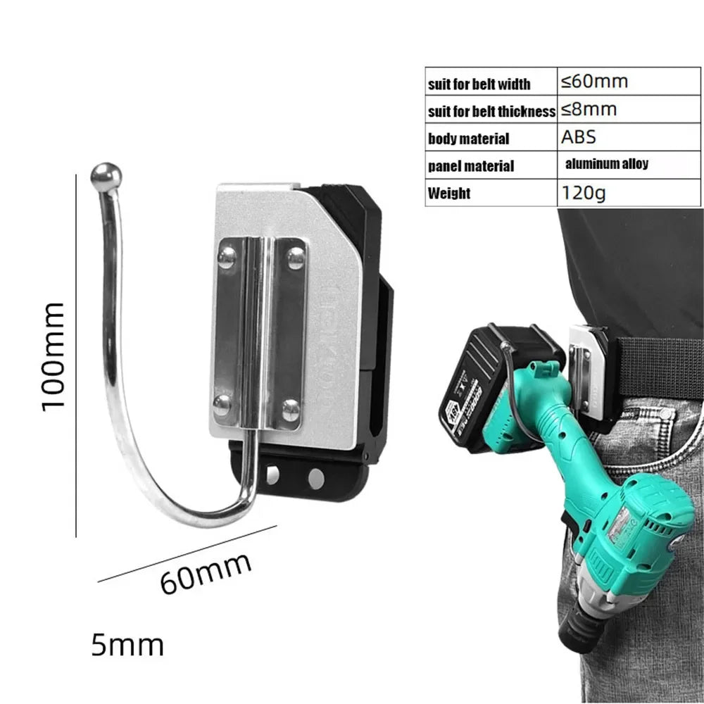 Belt Tool Hanger Holder for Drill, Hammer & Tape Measure