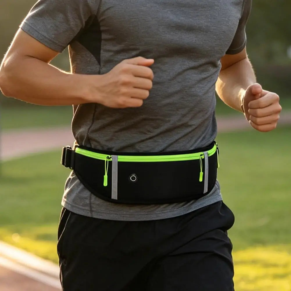 Running Waist Bag Lightweight Outdoor Cycling Belt Waist Bag for Men Women Waterproof Reflective Sports Bag For Mobile Phone Peaceful Pleasures Health and Wellness