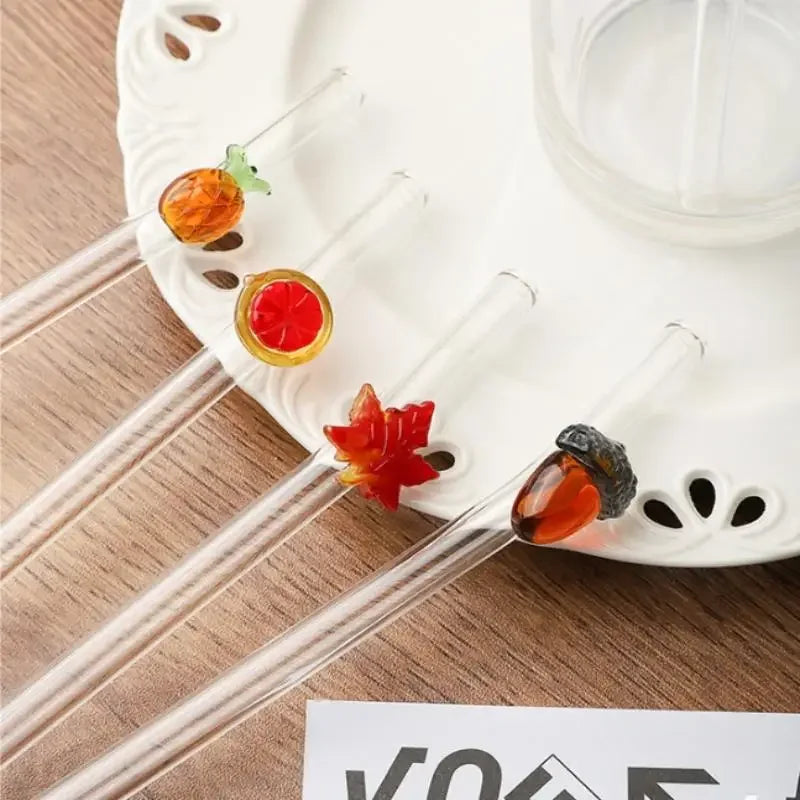 Reusable Glass Drinking Straw with Brush | BPA-Free Eco Gift