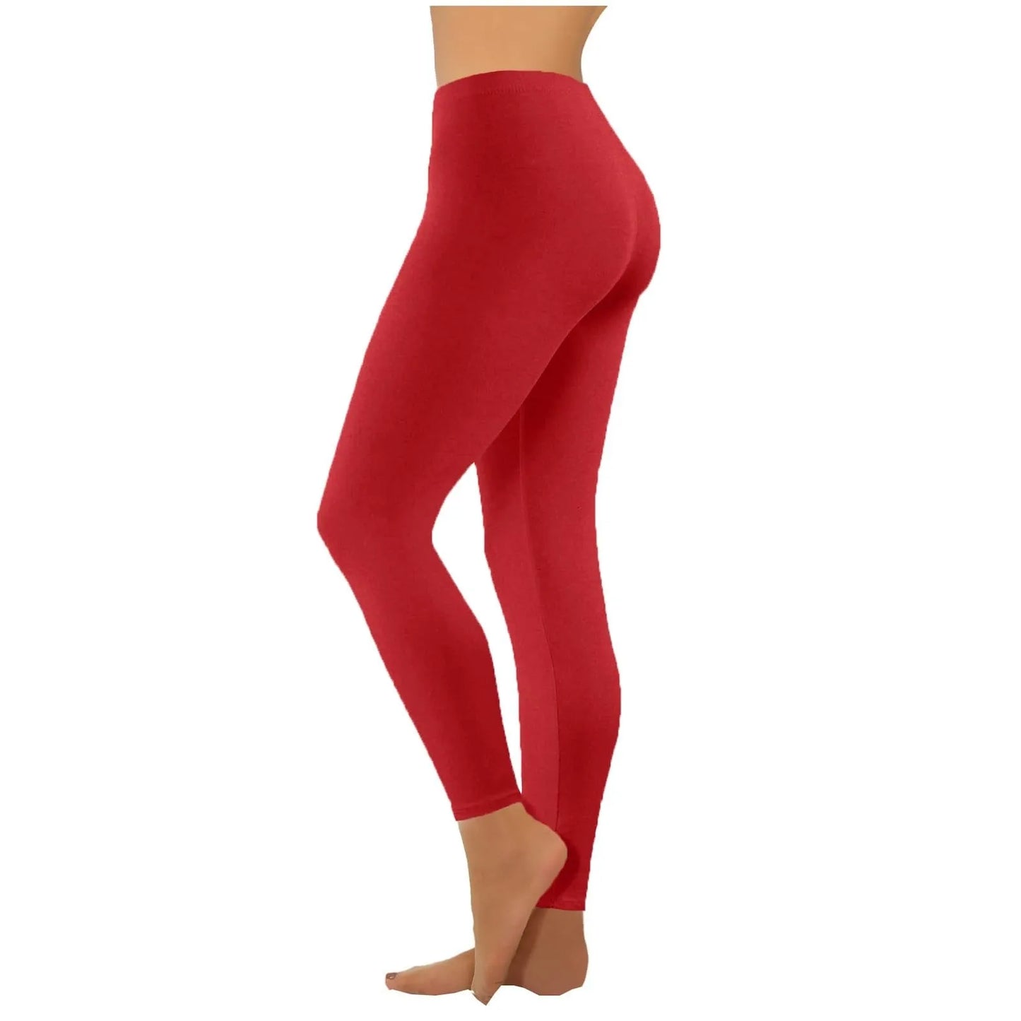 High Waist Yoga Leggings Seamless Push Up Sport Leggings Fitness Running Pants Solid Highly Elastic Underwear Bottoms Peaceful Pleasures Health and Wellness Red XL