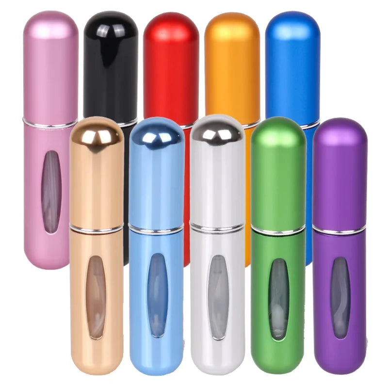 Mini Refillable Perfume Atomizer Bottles 5ml – 5 or 10 Pack