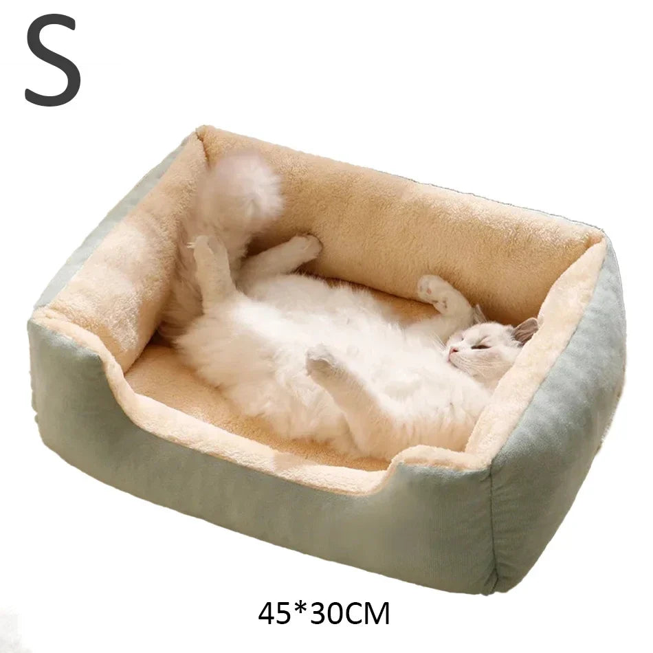 Waterproof Plush Pet Bed – Warm Mat for Dogs & Cats S/M/L