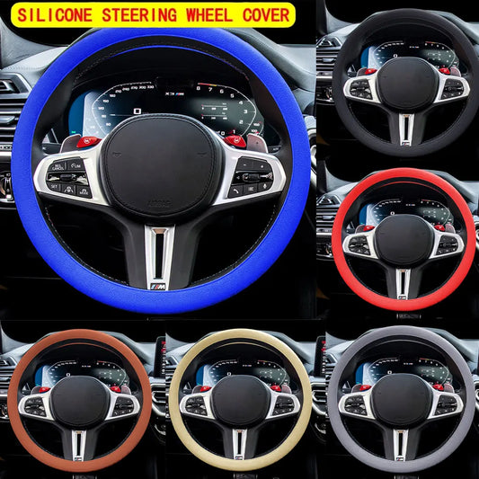 Silicone Steering Wheel Cover – Universal Anti-Slip, 6 Colors Steering Wheel Cover Oasis Select