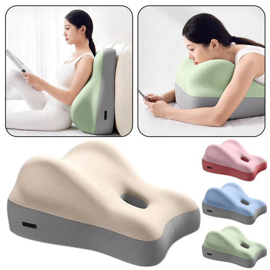 Memory Foam Lumbar Cushion Ergonomic Back Support Pillow With Breathable Cover For Office Chair Car Seat Bed Backrest Peaceful Pleasures Health and Wellness