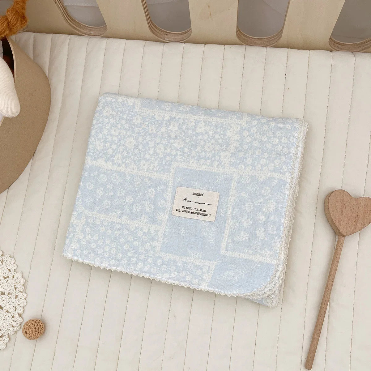 Baby Muslin Swaddle Blanket | 2-Layer Cotton & Bamboo Gauze