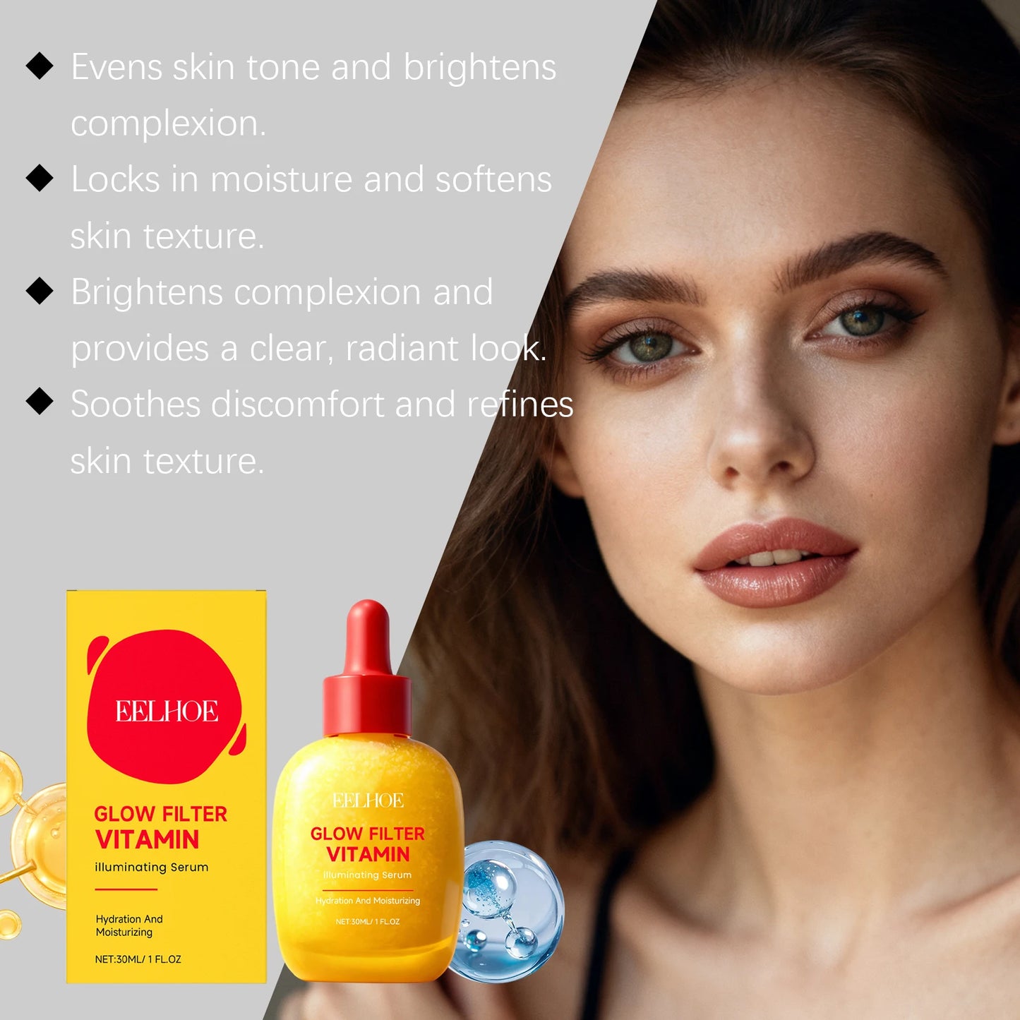 Vitamin C Brightening Face Serum – Even Tone & Deep Hydration
