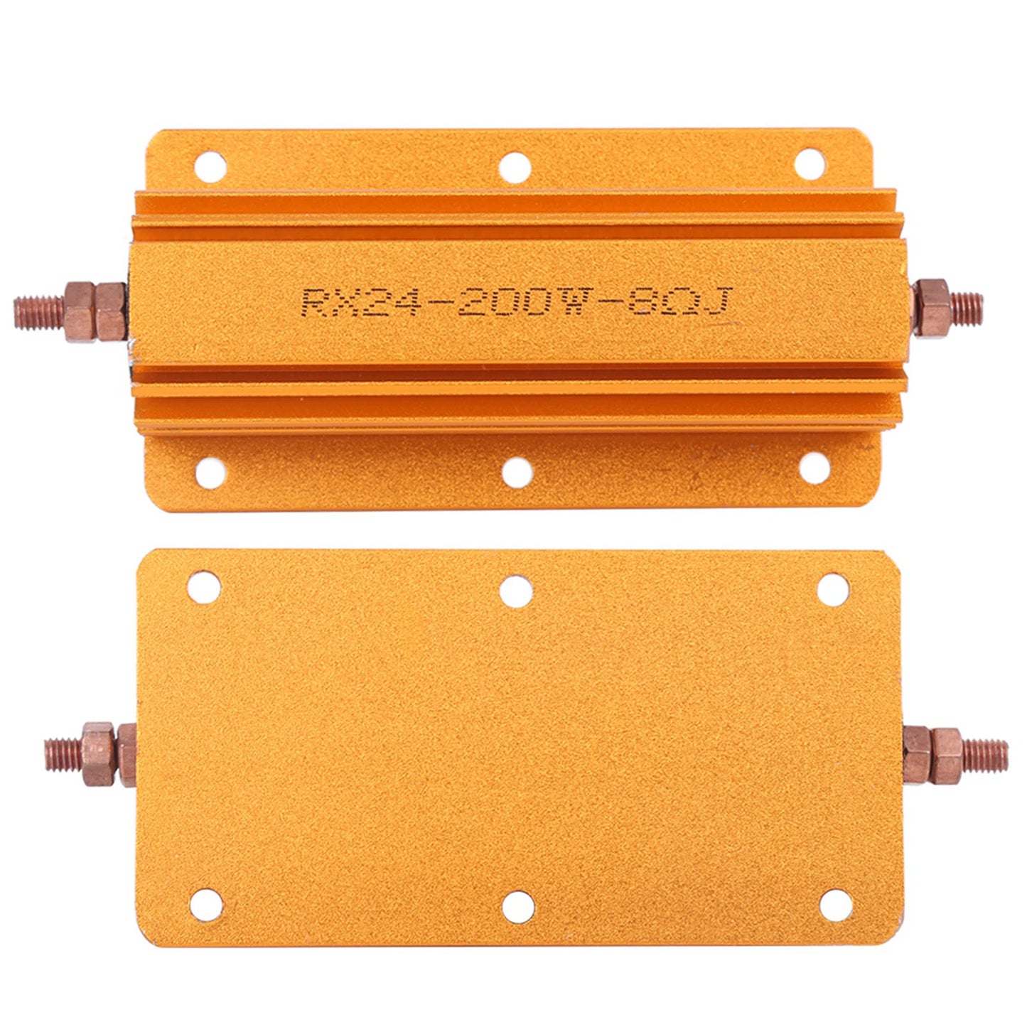 RX24 200W 8R High Power Resistor Aluminium Housing Professional Industrial Eletrical Supplies Aluminum Resistor Power Resistor Peaceful Pleasures Health and Wellness