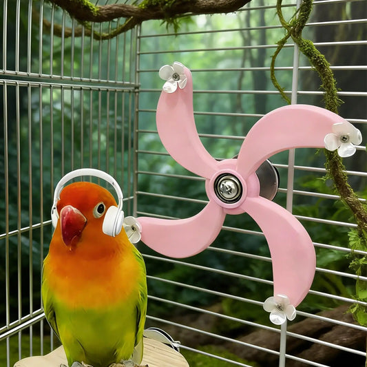 Interactive Rotating Spinner Bird Toy – Parrot, Budgie & Cockatiel Bird Cage Toy Oasis Select