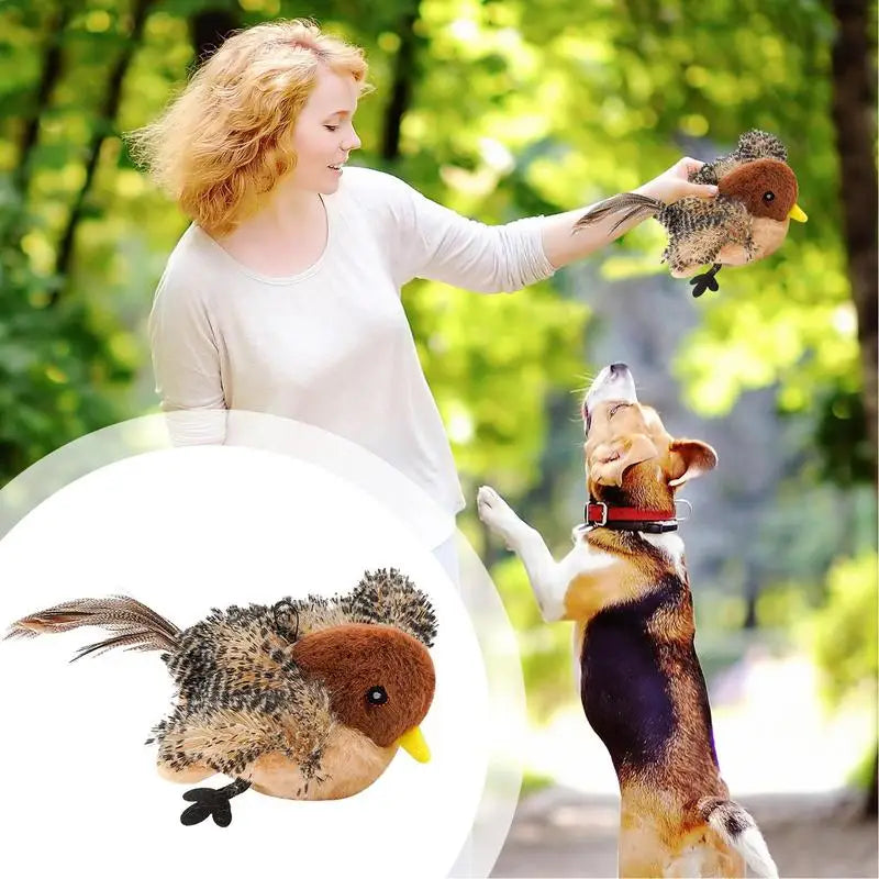Flapping Bird Cat Toy Interactive Cat Exercise Plush Toys Flapping Bird Toy Stimulate Hunting Instincts Remote Control USB Peaceful Pleasures Health and Wellness