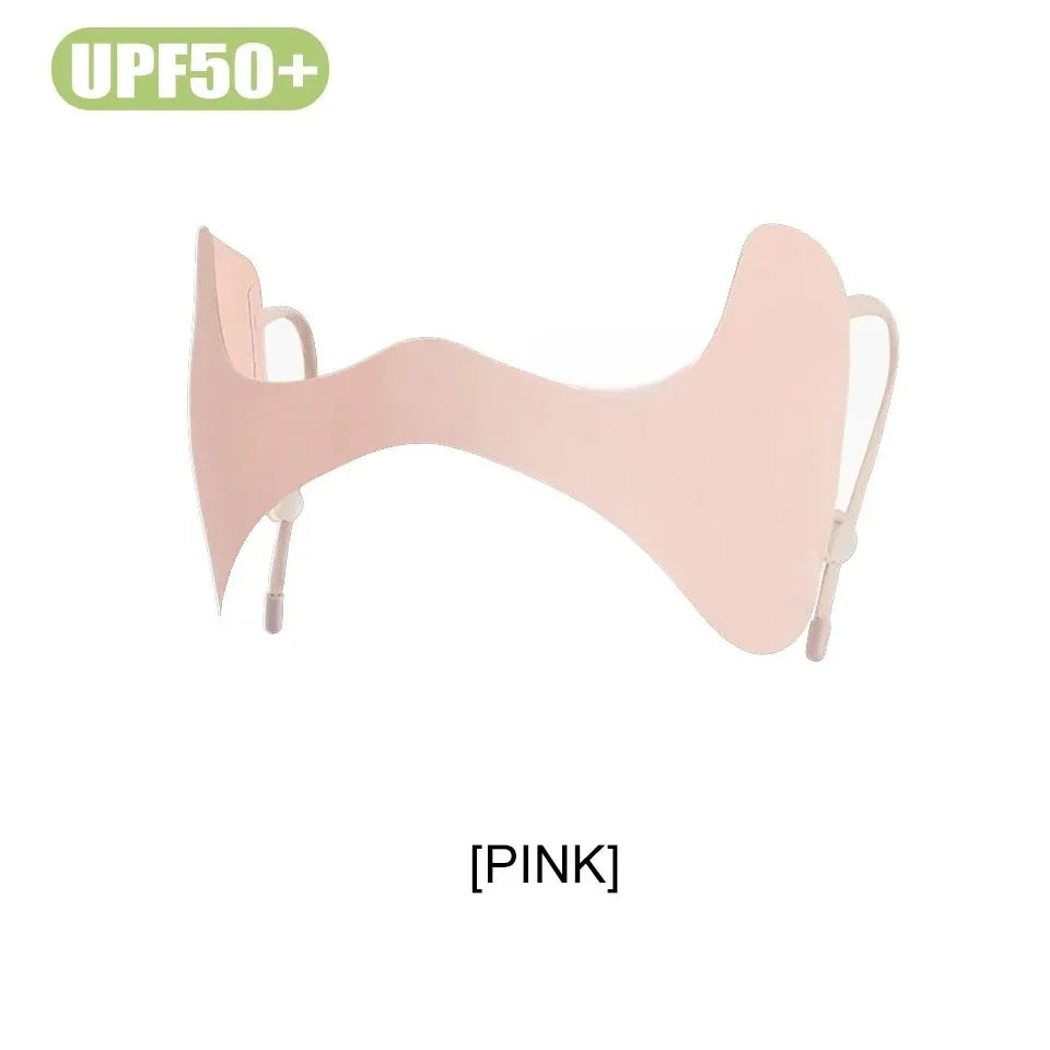 UPF 50+ Ice Silk Cooling Butterfly Face Mask – Sun Protection