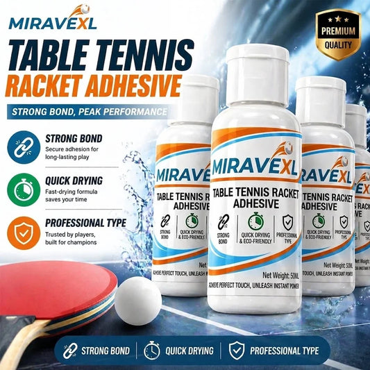 MIRAVEXL 50ml Table Tennis Rubber Adhesive + Sponge Applicator Table Tennis Adhesive Oasis Select